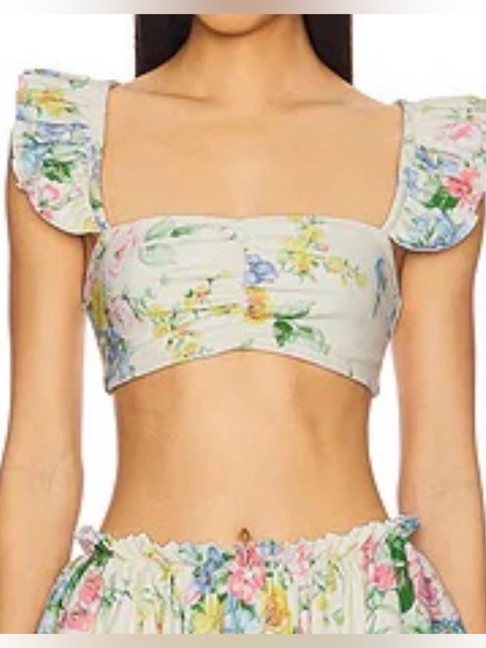 Selkie The Ruffle Bikini Top in Briar Rose size L